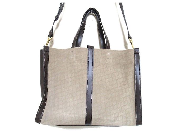 Autre Marque Borsa Tote a Spalla 2way in Suede IACUCCI NOVO Marrone Bronzo - vista 2