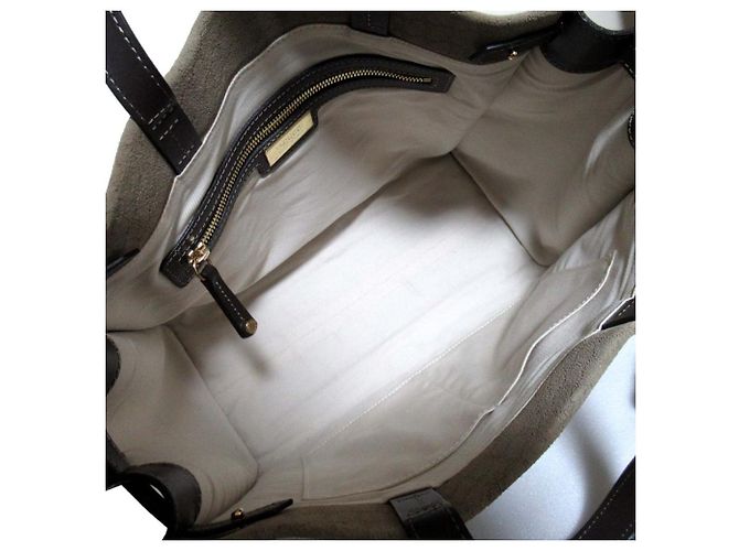 Autre Marque Borsa Tote a Spalla 2way in Suede IACUCCI NOVO Marrone Bronzo - vista 7