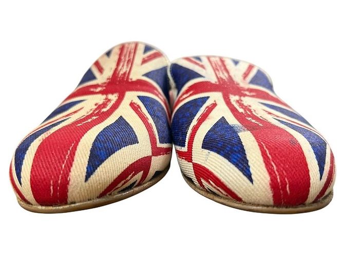 Jimmy Choo Union Jack Opera Schuhe Blau - Ansicht 2
