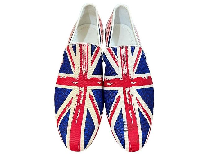 Jimmy Choo Union Jack Opera Schuhe Blau - Ansicht 3