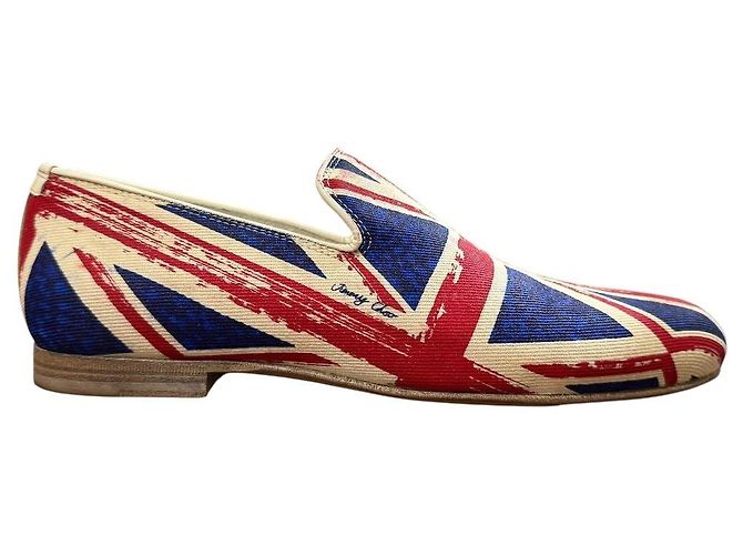Jimmy Choo Union Jack Opera Schuhe Blau - Ansicht 6