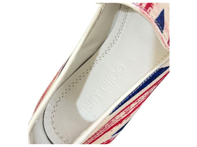 Jimmy Choo Union Jack Opera Schuhe Blau - Ansicht 8