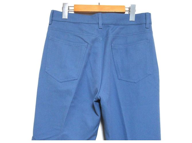 Alfred Dunhill Pantalones rectos de lana de algodón Dunhill Azul Azul claro - view 4