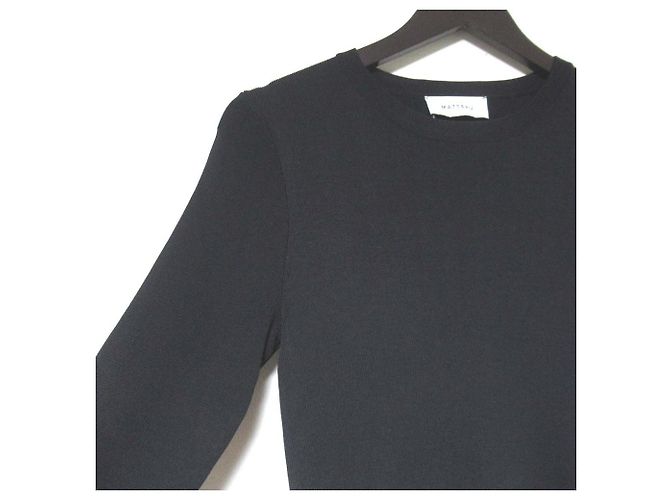 Autre Marque Abito in maglia a coste Matteau Nero - vista 3