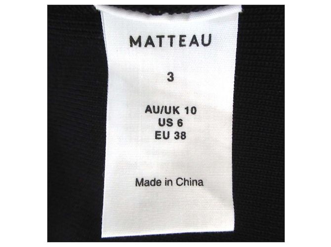 Autre Marque Abito in maglia a coste Matteau Nero - vista 5