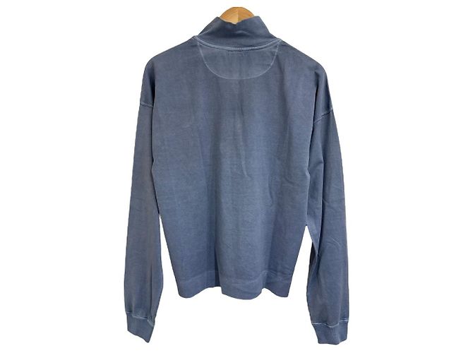 Autre Marque Pull à manches longues Whim Gazette GEMINI avec demi-zip Bleu - vue 2