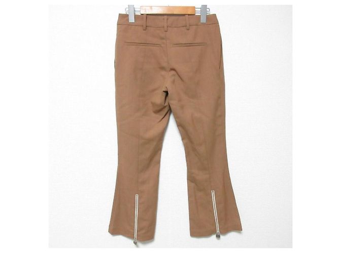 Pantaloni bootcut Marni con zip all'orlo Beige - vista 2