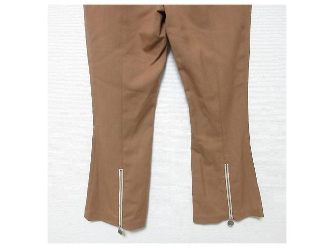 Pantaloni bootcut Marni con zip all'orlo Beige - vista 5