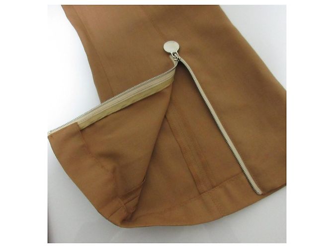 Pantaloni bootcut Marni con zip all'orlo Beige - vista 7