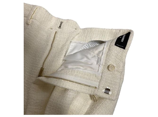 Autre Marque Dsquared2 Tweed Lange Hose Weiß - Ansicht 4
