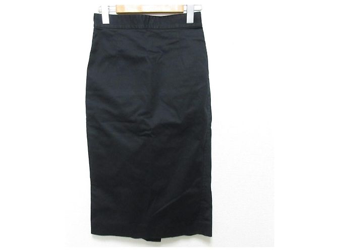 Autre Marque Dsquared2 Stretch-Rock mit Rückenschlitz Schwarz - Ansicht 2