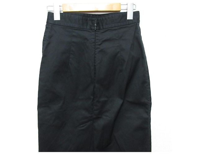 Autre Marque Dsquared2 Stretch-Rock mit Rückenschlitz Schwarz - Ansicht 3