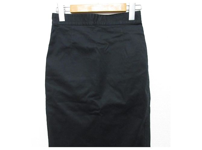 Autre Marque Dsquared2 Stretch-Rock mit Rückenschlitz Schwarz - Ansicht 4