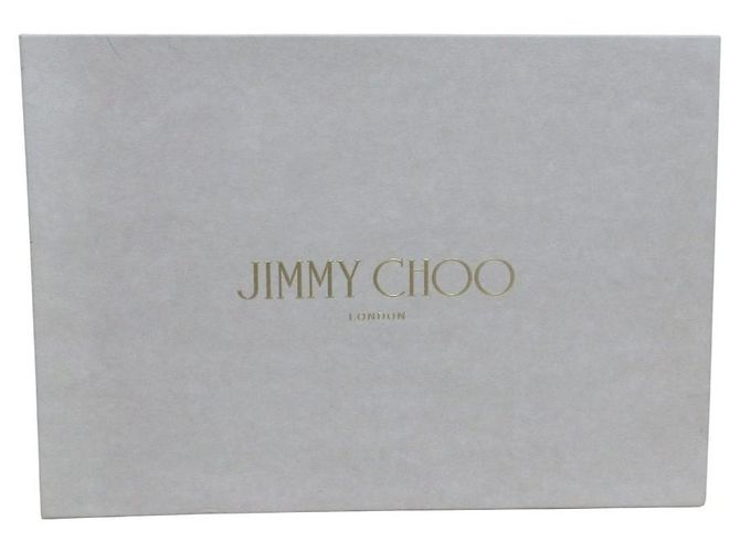Escarpins en daim et émail Jimmy Choo Bleu Beige - vue 10