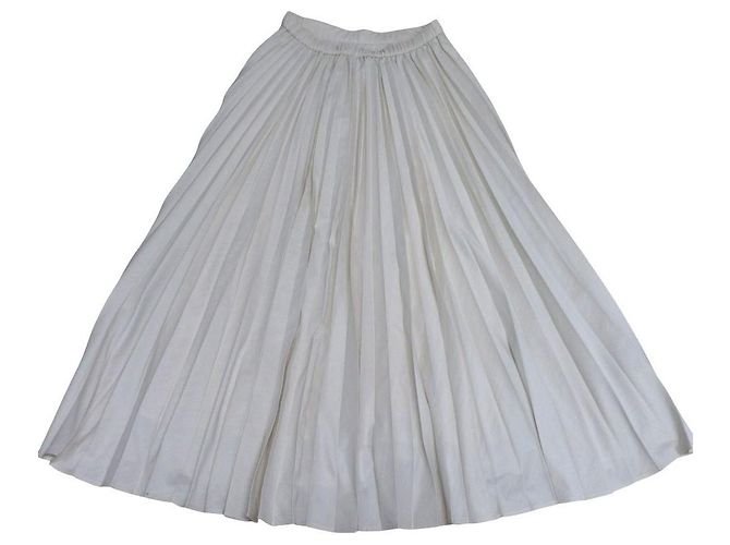 Autre Marque Falda plisada fruncida 23ku Crudo - vista 3