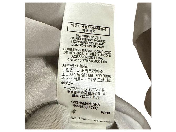 Camicia in seta a maniche lunghe Burberry Marrone - vista 8