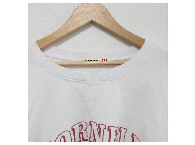 Autre Marque Felpa in cotone con stampa College GOOD ROCK SPEED Bianco - vista 3