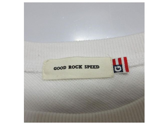 Autre Marque Felpa in cotone con stampa College GOOD ROCK SPEED Bianco - vista 5