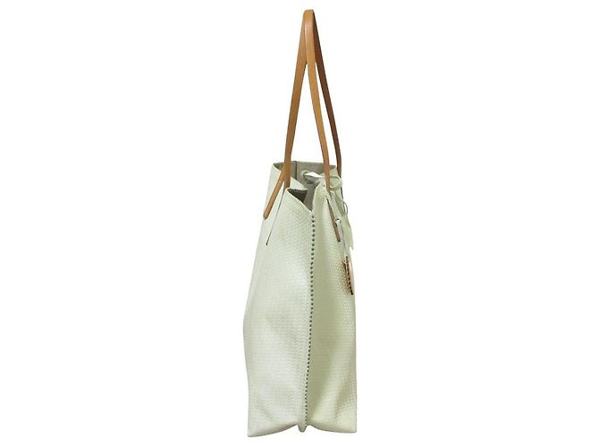 Autre Marque jack gomme ATELIER CUIR LIBRE Borsa 2-way in pelle Bianco - vista 8