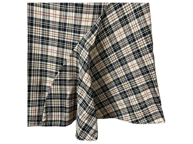 Autre Marque Falda larga de cuadros Domino Tan Mark Kenly Beige - vista 3