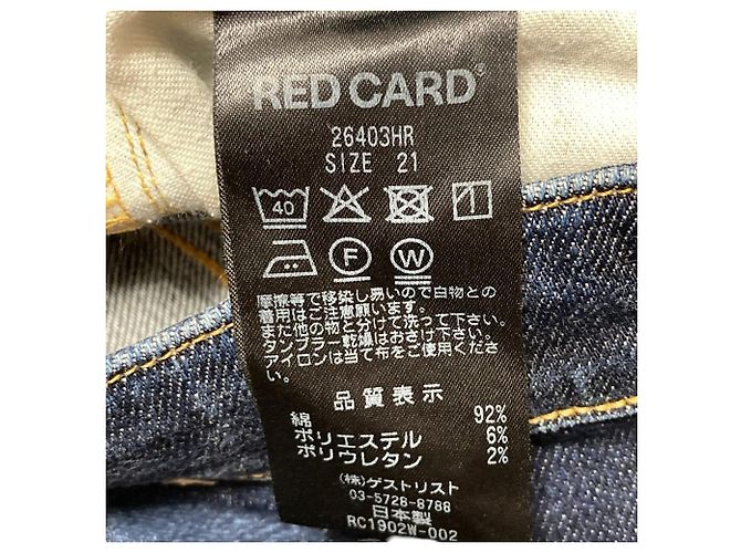 Autre Marque Pantalones de denim de algodón RED CARD Azul - vista 5