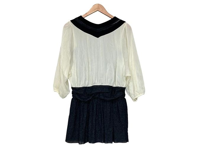 Autre Marque Stricktunika VIVIENNE TAM Schwarz Weiß - Ansicht 2