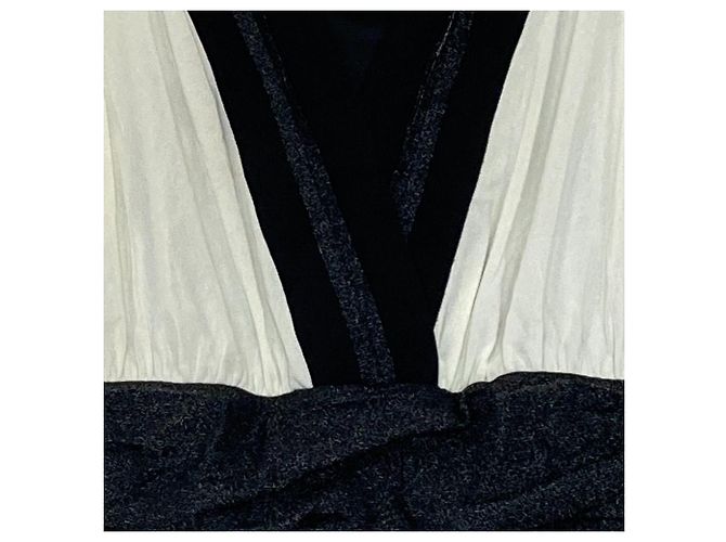 Autre Marque Stricktunika VIVIENNE TAM Schwarz Weiß - Ansicht 3