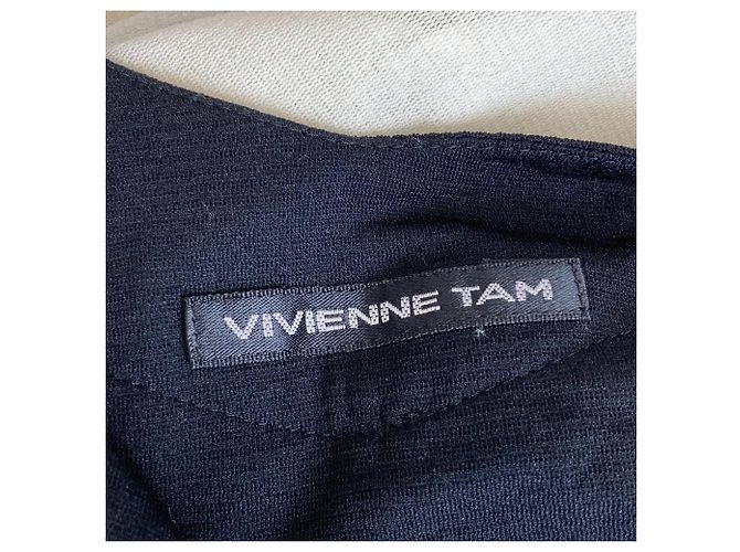 Autre Marque Stricktunika VIVIENNE TAM Schwarz Weiß - Ansicht 4