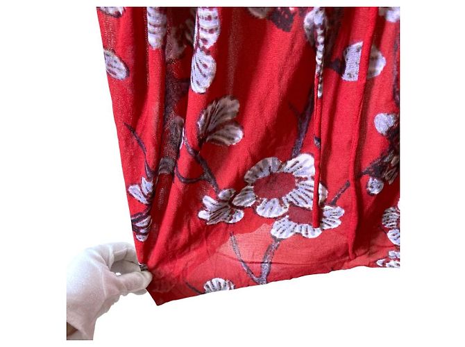 Autre Marque Vestido Power Net VIVIENNE TAM Roja - vista 5