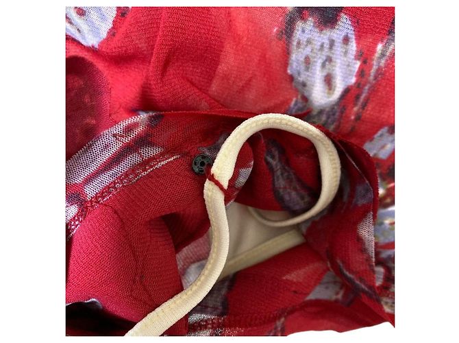 Autre Marque Vestido Power Net VIVIENNE TAM Roja - vista 7