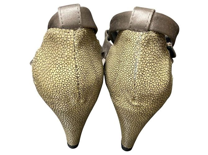 Céline Celine Stingray Leder Mule Braun - Ansicht 4