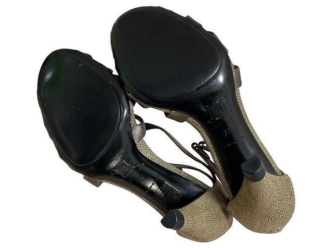 Céline Celine Stingray Leder Mule Braun - Ansicht 6