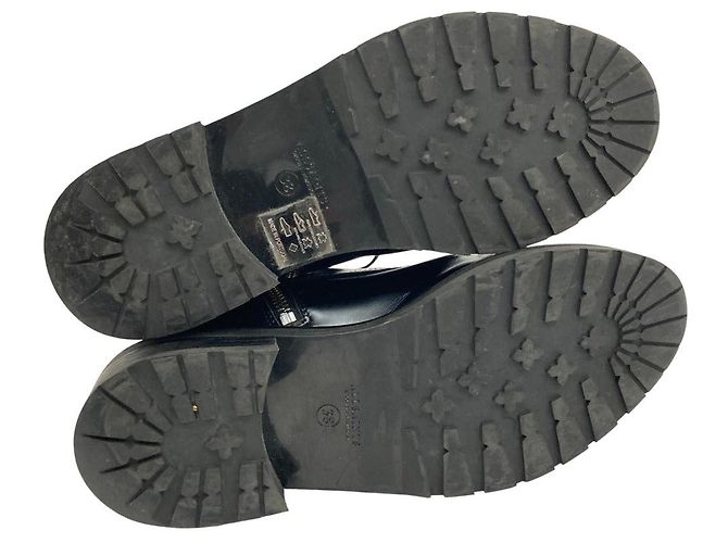 Autre Marque All Saints Leder Kurzstiefel Schwarz - Ansicht 4