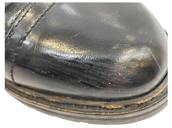 Autre Marque All Saints Leder Kurzstiefel Schwarz - Ansicht 6