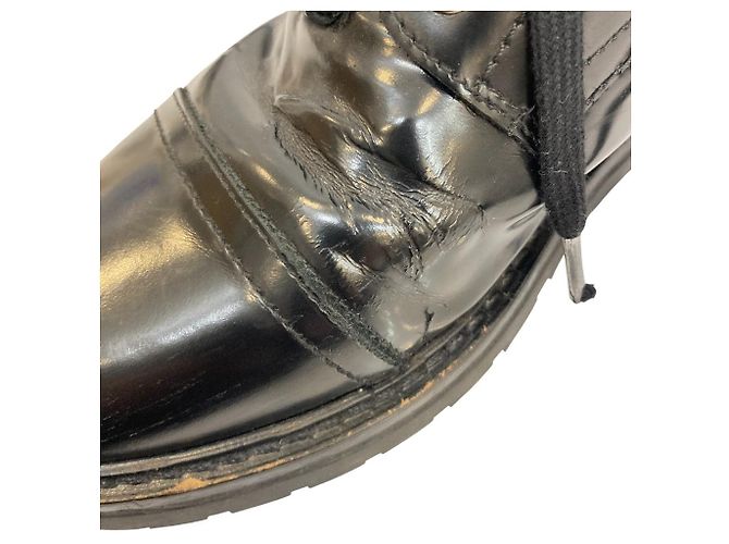Autre Marque All Saints Leder Kurzstiefel Schwarz - Ansicht 7