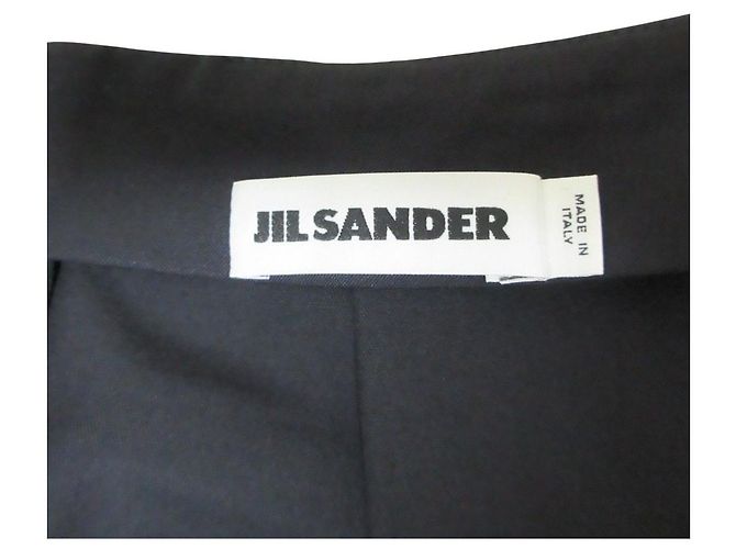 Falda larga de lana Jil Sander Azul Azul marino - vista 3