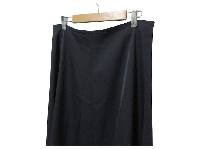 Falda larga de lana Jil Sander Azul Azul marino - vista 4