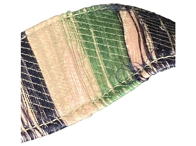 Autre Marque Borsa in lana e seta mina perhonen festival Multicolore Verde - vista 14