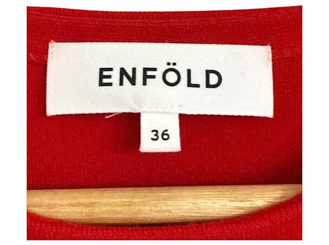 Autre Marque Rayon-Strickpullover ENFOLD Official Rot - Ansicht 4
