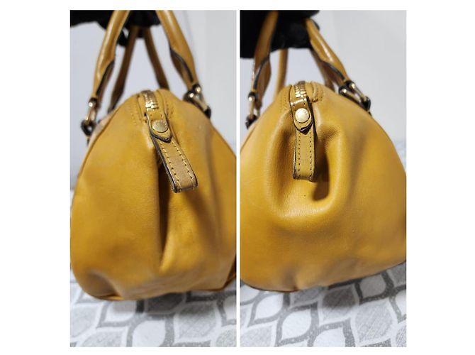 Borsa Burberry Haymarket Panel Blaze Beige/Giallo - vista 6
