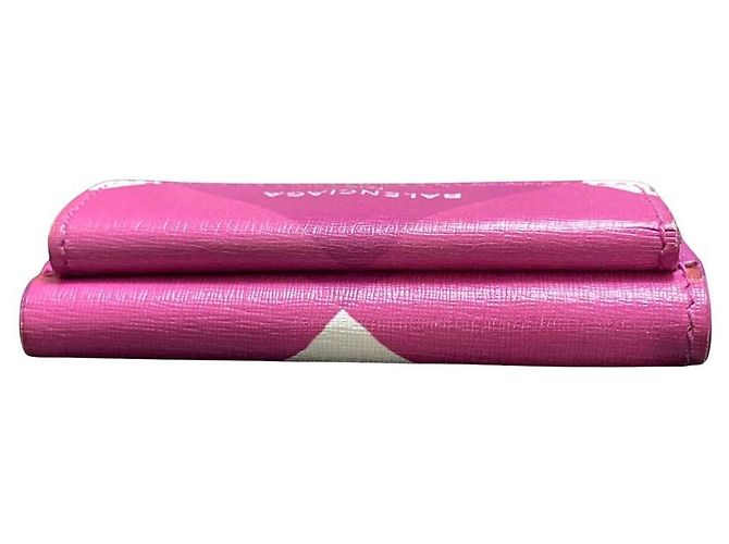 Cartera tríptico Papier de Balenciaga Rosa Blanco Púrpura - vista 5