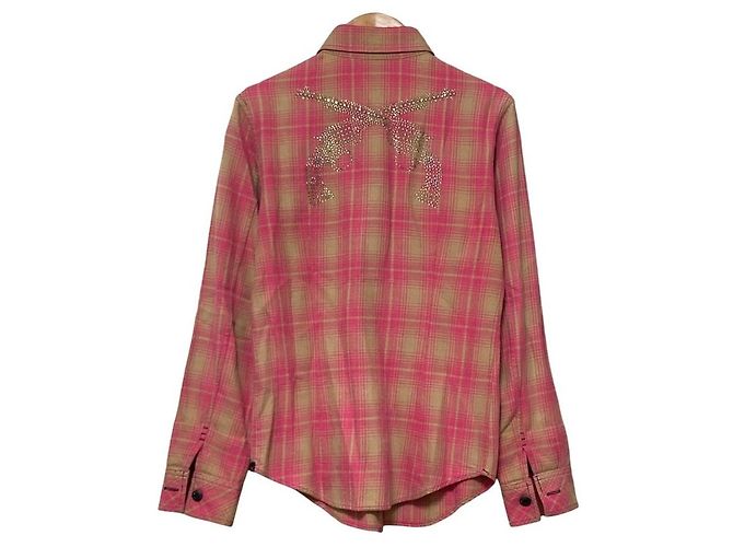 Autre Marque Camicia di flanella roar Swarovski Rosa - vista 3