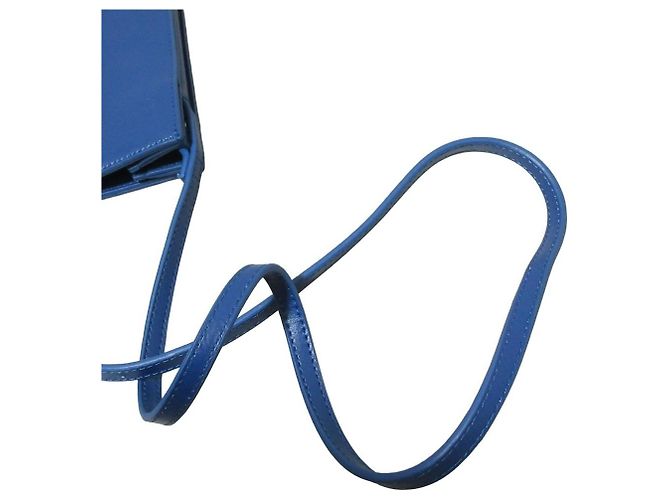 Autre Marque Borsa a spalla quadrata in pelle YAHKI Blu - vista 10