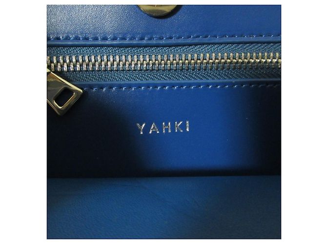 Autre Marque Borsa a spalla quadrata in pelle YAHKI Blu - vista 4