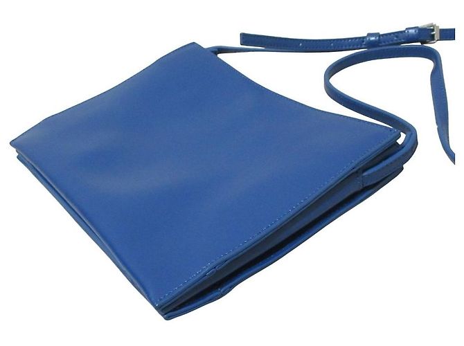 Autre Marque Borsa a spalla quadrata in pelle YAHKI Blu - vista 6
