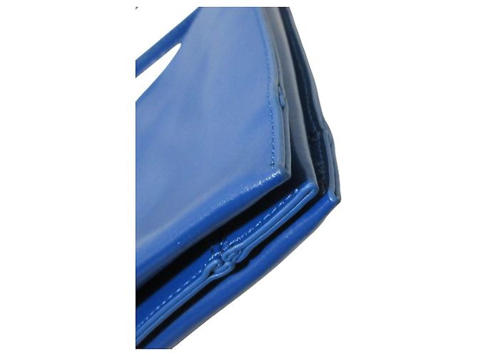 Autre Marque Borsa a spalla quadrata in pelle YAHKI Blu - vista 7