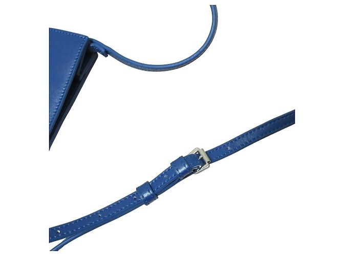Autre Marque Borsa a spalla quadrata in pelle YAHKI Blu - vista 9