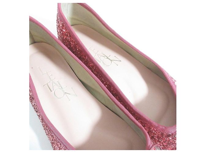 Autre Marque Ballerine Le Talon Glitter Rosa - vista 6