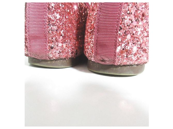 Autre Marque Ballerine Le Talon Glitter Rosa - vista 9