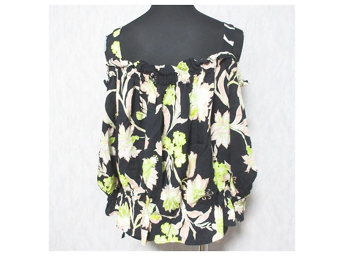 Autre Marque Camicetta Grace Class Resort Flower Nero - vista 2